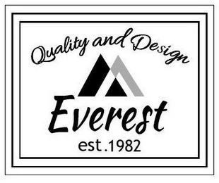 QUALITY AND DESIGN EVEREST EST. 1982 logo