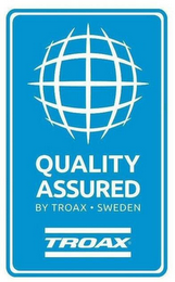 QUALITY ASSURED BY TROAX SWEDEN TROAX logo