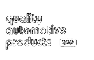 QUALITY AUTOMOTIVE PRODUCTS QAP logo