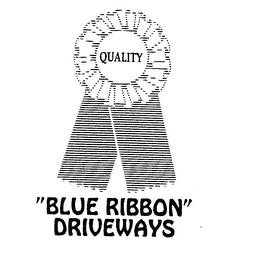 QUALITY "BLUE RIBBON" DRIVEWAYS logo