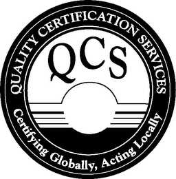 QUALITY CERTIFICATION SERVICES CERTIFYING GLOBALLY, ACTING LOCALLY logo