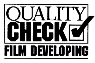 QUALITY CHECK FILM DEVELOPING