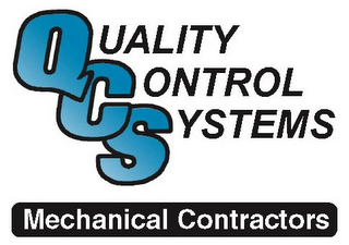 QUALITY CONTROL SYSTEMS MECHANICAL CONTRACTORS logo