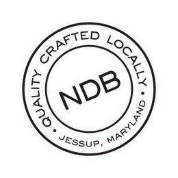 QUALITY CRAFTED LOCALLY NDB JESSUP MARYLAND logo