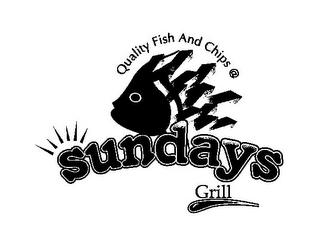 QUALITY FISH AND CHIPS @ SUNDAYS GRILL logo