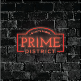 QUALITY FOODS PRIME DISTRICT logo