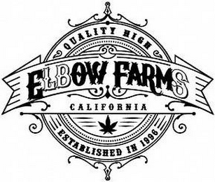 QUALITY HIGH ELBOW FARMS CALIFORNIA ESTABLISHED IN 1996 logo