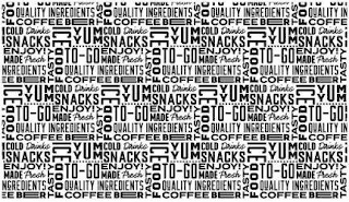 QUALITY INGREDIENTS COFFEE BER COLD DRINKS SNACKS ENJOY! MADE FRESH ICE YUM YUM TO-GO TASTY FOOD logo