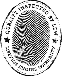 QUALITY INSPECTED BY LEW LIFETIME ENGINEWARRANTY logo