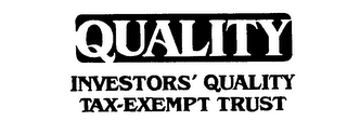 QUALITY INVESTORS' QUALITY TAX-EXEMPT TRUST logo