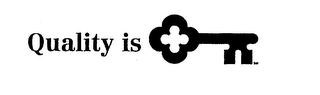 QUALITY IS logo