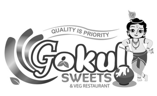 QUALITY IS PRIORITY GOKUL SWEETS & VEG RESTAURANT logo