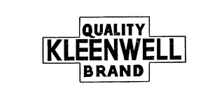 QUALITY KLEENWELL BRAND logo