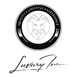 QUALITY · LIFESTYLE · EXPERIENCE EST. 2002 LUXURY INC. logo