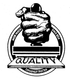 QUALITY MADE IN USA SINCE 1950 CONSUMER TRUSTED logo