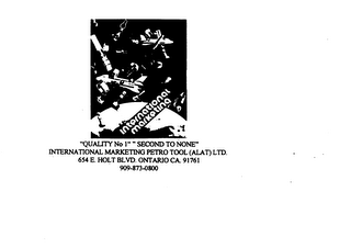QUALITY NO 1 SECOND TO NONE INTERNATIONAL MARKETING logo