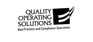 QUALITY OPERATING SOLUTIONS BEST PRACTICE AND COMPLIANCE SPECIALISTS logo