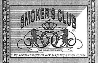 QUALITY PAPER SMOKER'S CLUB FINE CIGARETTE PAPER logo
