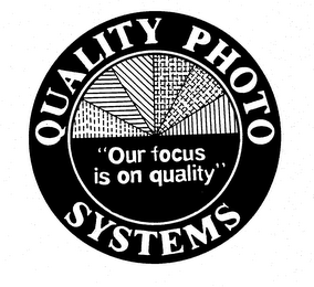 QUALITY PHOTO SYSTEMS "OUR FOCUS IS ON QUALITY" logo