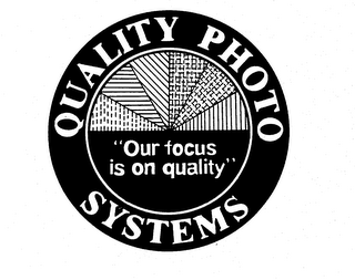 QUALITY PHOTO SYSTEMS "OUR FOCUS IS ON QUALITY" logo