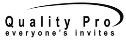QUALITY PRO EVERYONE'S INVITES logo