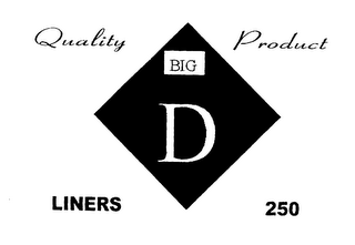 QUALITY PRODUCT LINERS 250 BIG D logo