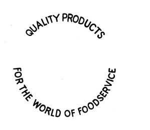 QUALITY PRODUCTS FOR THE WORLD OF FOODSERVICE logo
