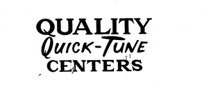 QUALITY QUICK-TUNE CENTERS logo