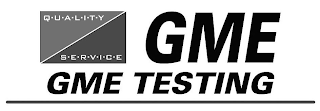 QUALITY SERVICE GME GME TESTING logo