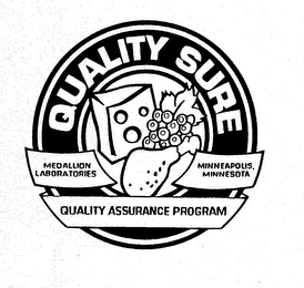 QUALITY SURE MEDALLION LABORATORIES MINNEAPOLIS, MINNESOTA QUALITY ASSURANCE PROGRAM logo