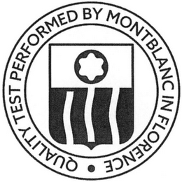 QUALITY TEST PERFORMED BY MONTBLANC IN FLORENCE logo