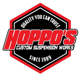 QUALITY YOU CAN TRUST HOPPO'S CUSTOM SUSPENSION WORKS SINCE 1989 logo