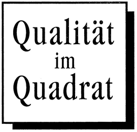 QUALITÄT IM QUADRAT logo