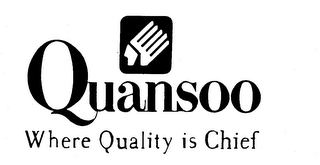 QUANSOO WHERE QUALITY IS CHIEF logo