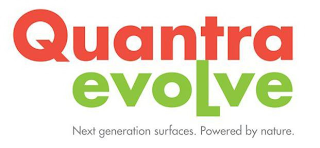 QUANTRA EVOLVE NEXT GENERATION SURFACES. POWERED BY NATURE. logo