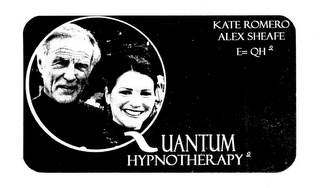 QUANTUM HYPNOTHERAPY 2 KATE ROMERO ALEX SHEAFE E= QH2 logo