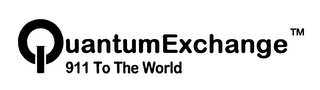 QUANTUMEXCHANGE 911 TO THE WORLD logo
