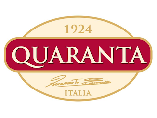 QUARANTA 1924 QUARANTA ENRICO ITALIA logo