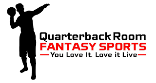 QUARTERBACK ROOM FANTASY SPORTS YOU LOVE IT. LOVE IT LIVE logo