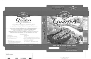 QUARTERS BUFFALO GRILL DIAMOND CREEK LODGE WE'VE DONE THE GRILLING JUST HEAT AND SERVE logo