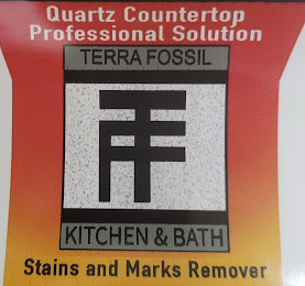 QUARTZ COUNTERTOP PROFESSIONAL SOLUTION TERRA FOSSIL  KITCHEN & BATH STAINS AND MARKS REMOVER TF logo