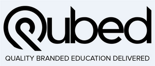 QUBED QUALITY BRANDED EDUCATION DELIVERED logo