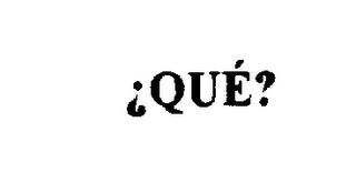 QUE? logo