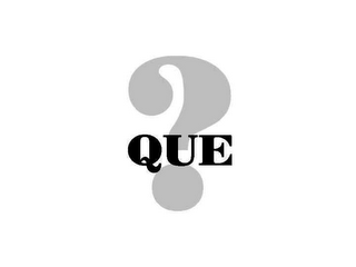 QUE ? logo