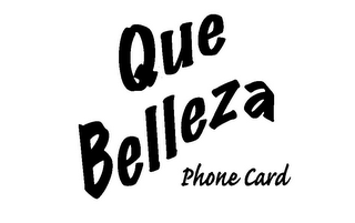 QUE BELLEZA PHONE CARD logo