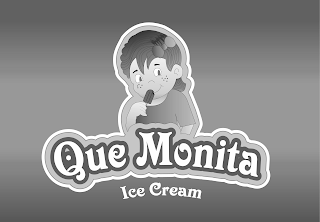 QUE MONITA ICE CREAM logo