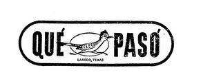 QUE PASO LAREDO,TEXAS logo