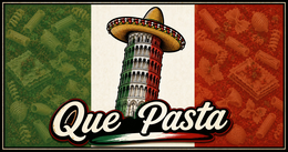 QUE PASTA logo