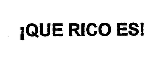 ¡QUE RICO ES! logo