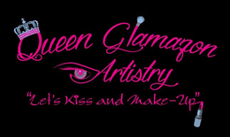 QUEEN GLAMAZON ARTISTRY LET'S KISS AND MAKE-UP logo